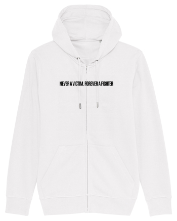 never a victim forever a fighter White