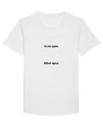 eyes open mind open Tricou mânecă scurtă guler larg Bărbat Skater