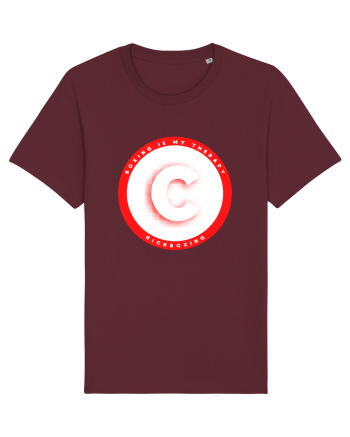 boxing letter C Burgundy