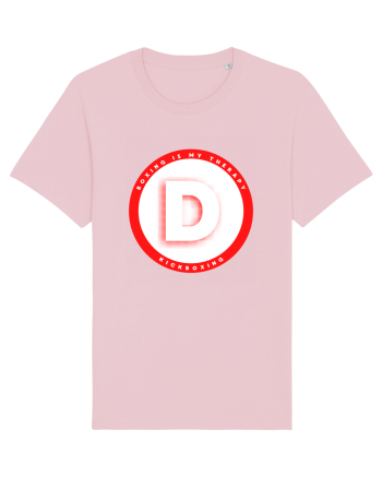 boxing letter D Cotton Pink
