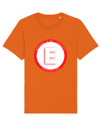 boxing letter E Bright Orange