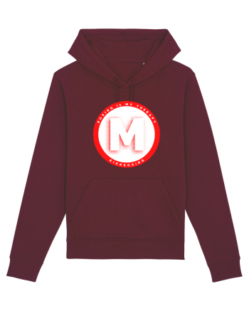 boxing letter M Burgundy