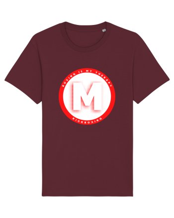boxing letter M Burgundy