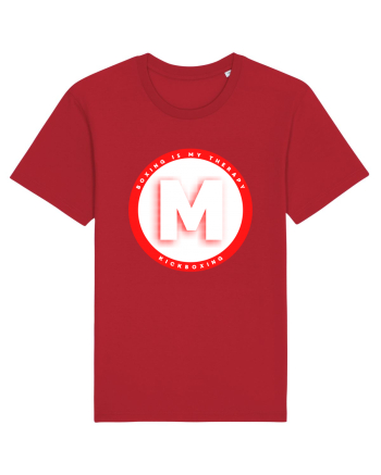 boxing letter M Red