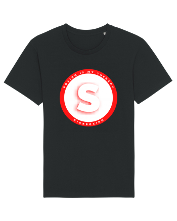 boxing letter S Black