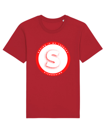 boxing letter S Red