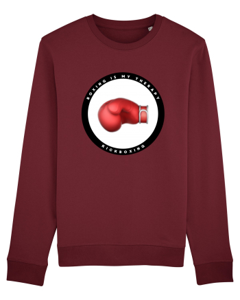 boxing is my therapy... Burgundy