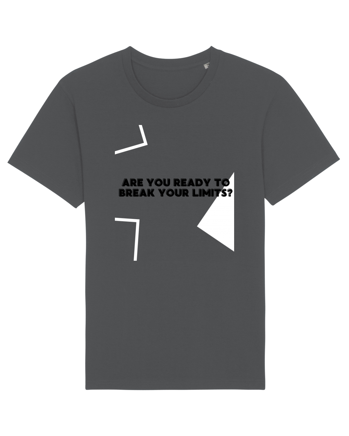 Tricou mânecă scurtă Unisex Rocker Anthracite