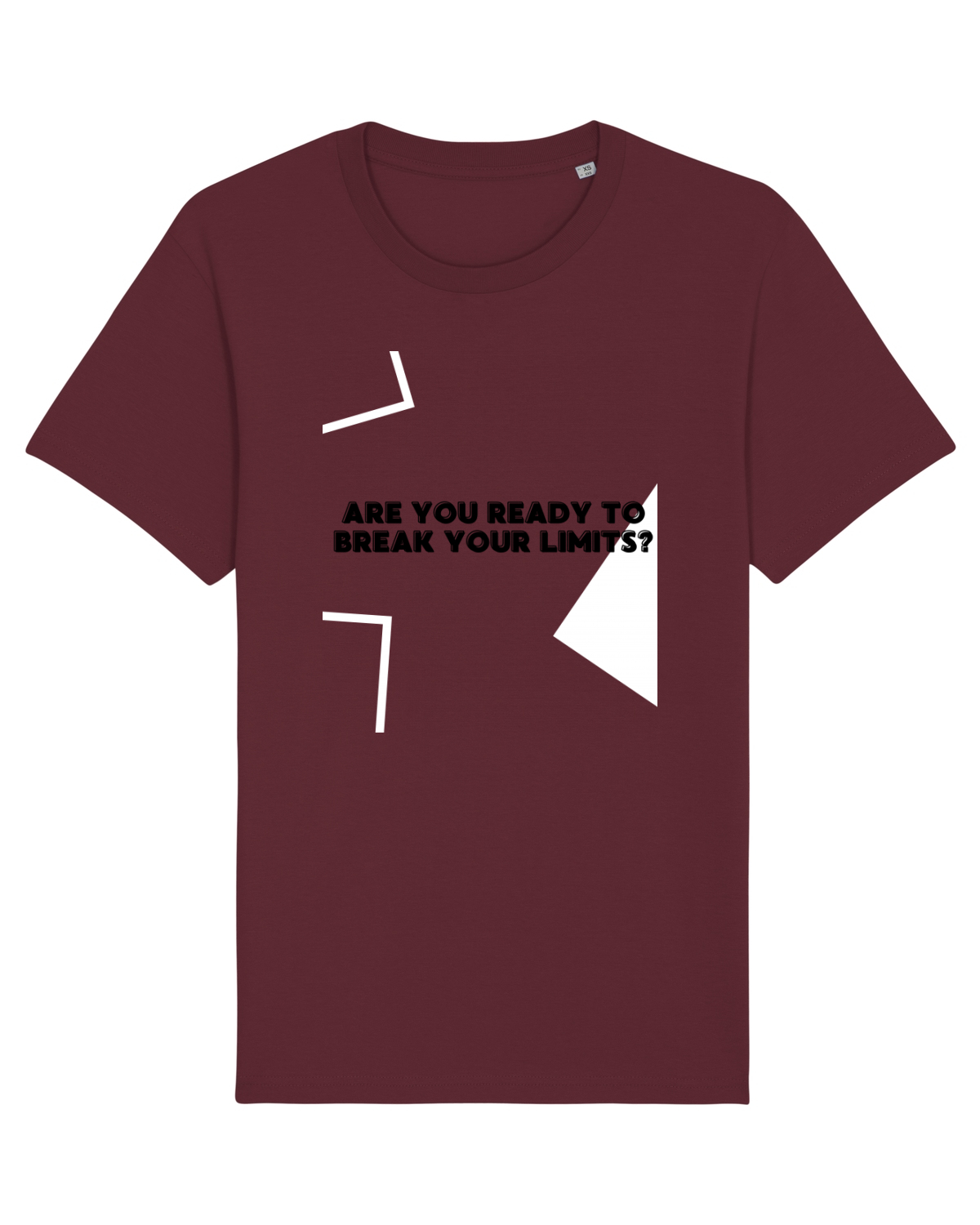 Tricou mânecă scurtă Unisex Rocker Burgundy