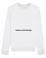 sometimes i just like hitting things Bluză mânecă lungă Unisex Rise