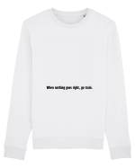 when nothing goes right, go train Bluză mânecă lungă Unisex Rise