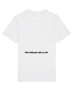 when nothing goes right, go train Tricou mânecă scurtă Unisex Rocker
