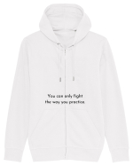 you can only fight the way... Hanorac cu fermoar Unisex Connector