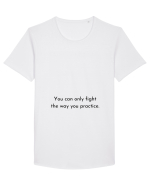 you can only fight the way... Tricou mânecă scurtă guler larg Bărbat Skater