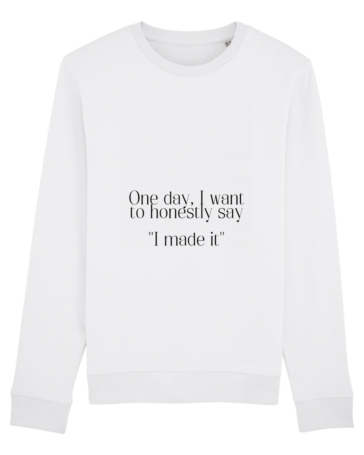 Bluză mânecă lungă Unisex Rise White