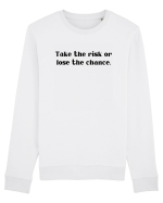 take the risk... Bluză mânecă lungă Unisex Rise
