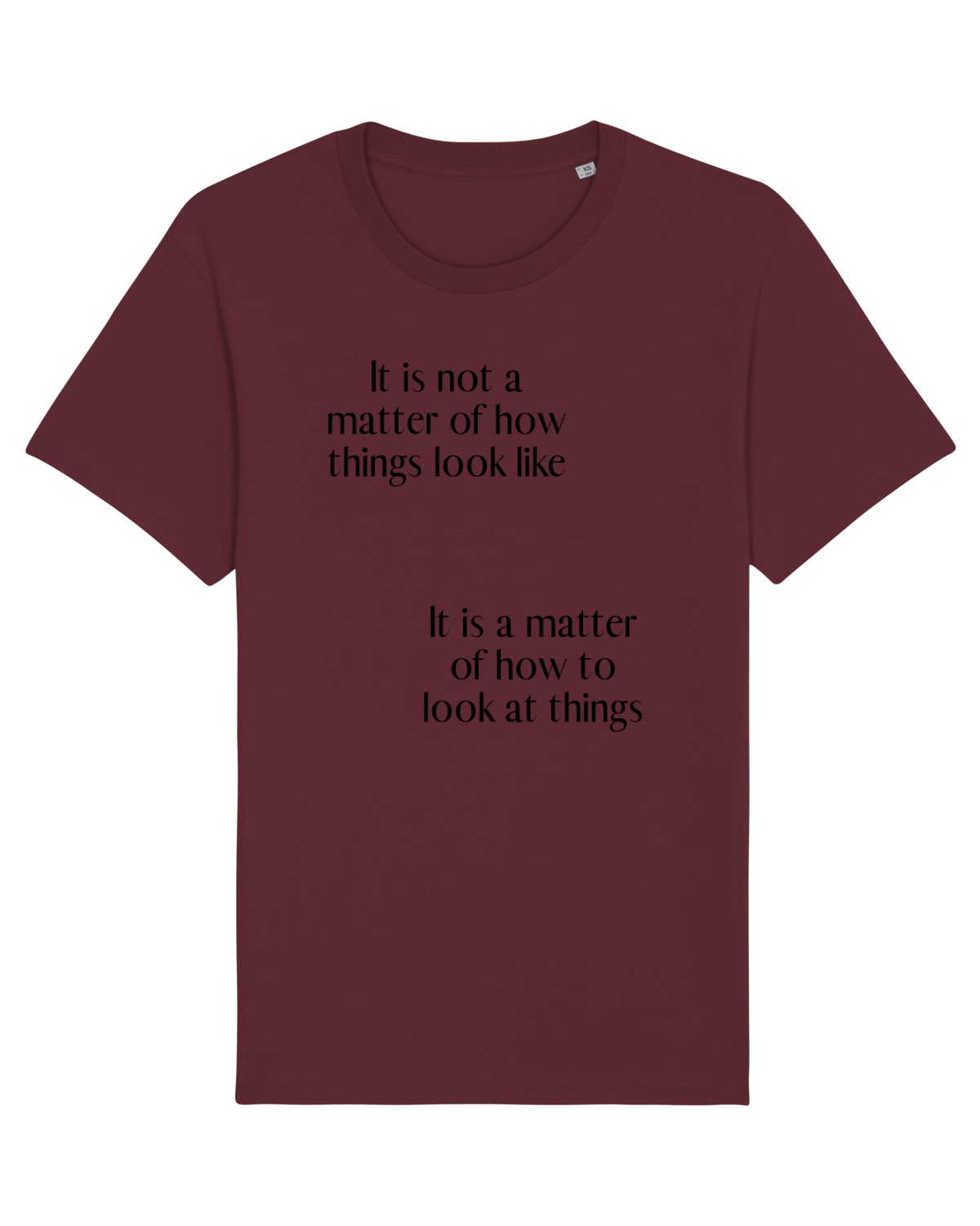 Tricou mânecă scurtă Unisex Rocker Burgundy