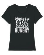 Hungry Tricou mânecă scurtă guler larg fitted Damă Expresser