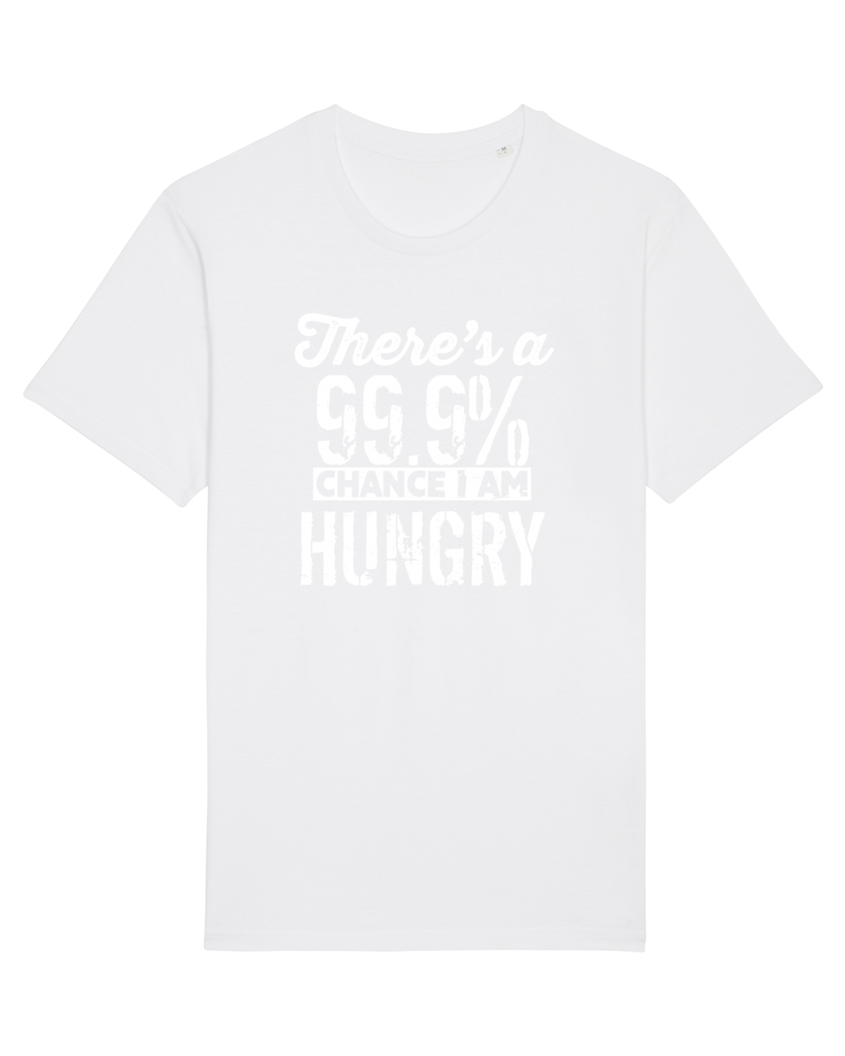 Tricou mânecă scurtă Unisex Rocker White
