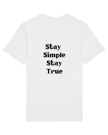 stay simple stay true White
