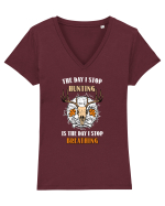 HUNTING Tricou mânecă scurtă guler V Damă Evoker