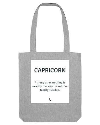 capricorn as long as everything is... Heather Grey