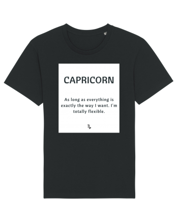 capricorn as long as everything is... Black
