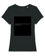 i m definitely a... Tricou mânecă scurtă guler larg fitted Damă Expresser