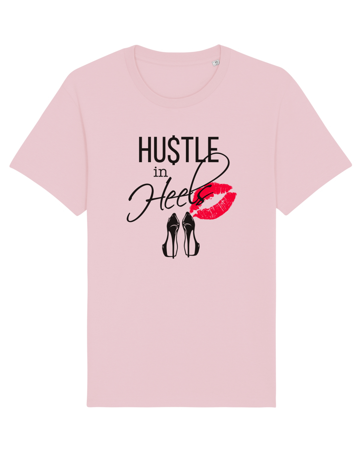 Tricou mânecă scurtă Unisex Rocker Cotton Pink