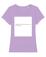 i m definitely a ... Tricou mânecă scurtă guler larg fitted Damă Expresser