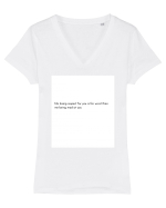 me losing respect ... Tricou mânecă scurtă guler V Damă Evoker