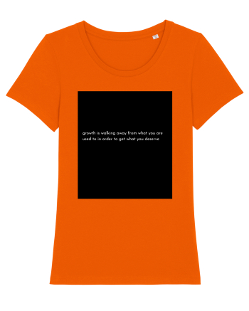 growth is walking... Bright Orange