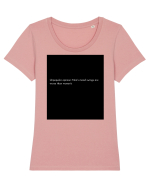 unpopular opinion... Tricou mânecă scurtă guler larg fitted Damă Expresser