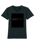 unpopular opinion... Tricou mânecă scurtă guler V Bărbat Presenter
