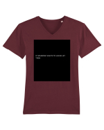 if someone wants to leave let them Tricou mânecă scurtă guler V Bărbat Presenter