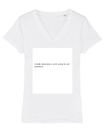 a godly relationship is... Tricou mânecă scurtă guler V Damă Evoker