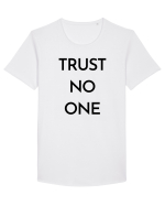 trust no one 2 Tricou mânecă scurtă guler larg Bărbat Skater