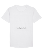 your boyfriend sucks Tricou mânecă scurtă guler larg Bărbat Skater