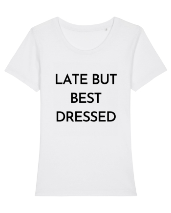 late but best dressed White