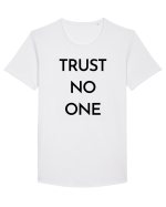 trust no one 3 Tricou mânecă scurtă guler larg Bărbat Skater