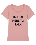 i m not here to talk Tricou mânecă scurtă guler larg fitted Damă Expresser