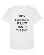 fuck everyone it s just... Tricou mânecă scurtă guler larg Bărbat Skater