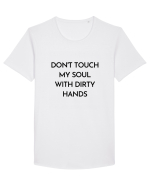 don t touch my soul with... Tricou mânecă scurtă guler larg Bărbat Skater