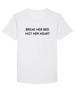 break her bed not her heart Tricou mânecă scurtă guler larg Bărbat Skater
