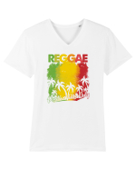 Reggae Tricou mânecă scurtă guler V Bărbat Presenter