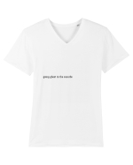 going ghost in the suburbs Tricou mânecă scurtă guler V Bărbat Presenter
