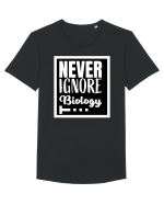 Never Ignore Biology Tricou mânecă scurtă guler larg Bărbat Skater