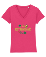 KETO Tricou mânecă scurtă guler V Damă Evoker