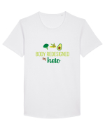 KETO Tricou mânecă scurtă guler larg Bărbat Skater