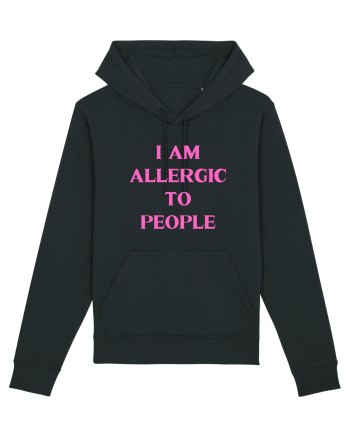 i am allergic to people Black
